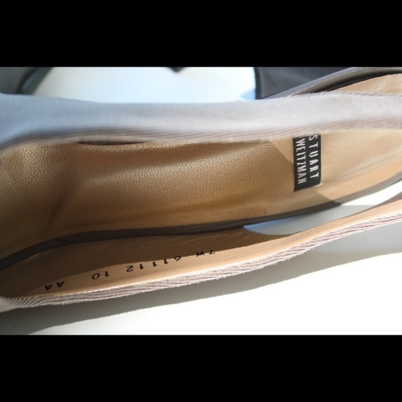 Stuart Weitzman sling back peep toe heels - Picture 6 of 11